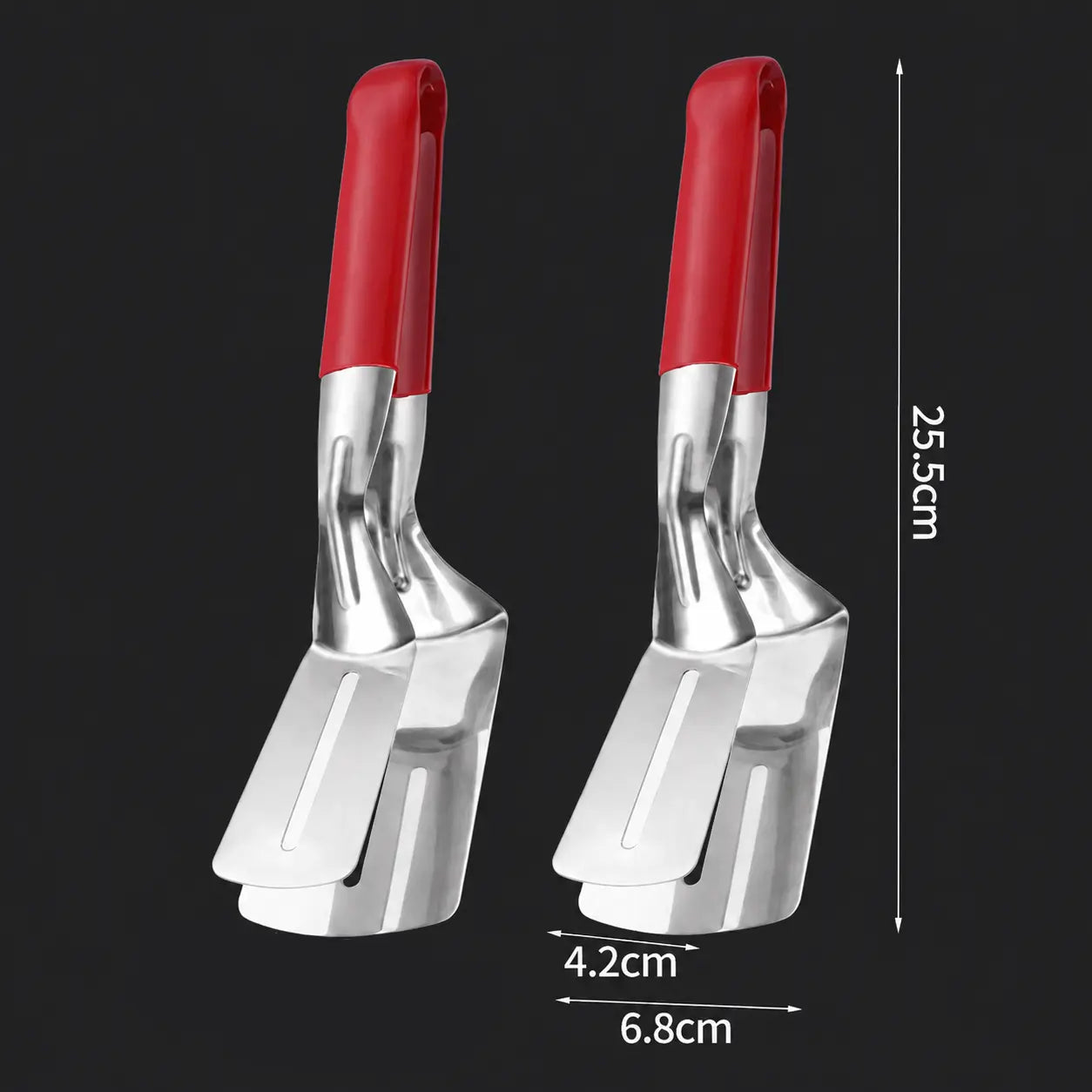 ð³ 2-in-1 Stainless Steel Spatula Tongs â Grip, Flip & Serve