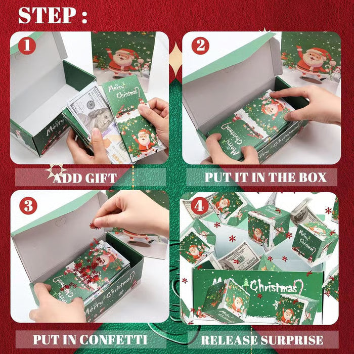 🎄 Christmas Surprise Gift Box – The Perfect Holiday Surprise! Make This Christmas Extra Special with a Fun, Bouncy Gift Box! 🎁✨