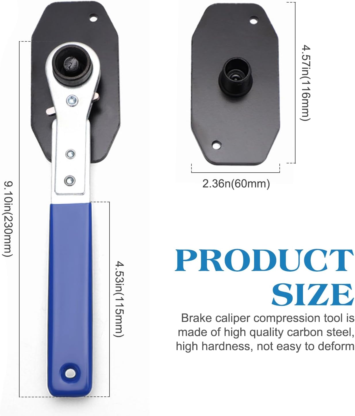 š 360° Rotating Ratchet Brake Caliper Tool