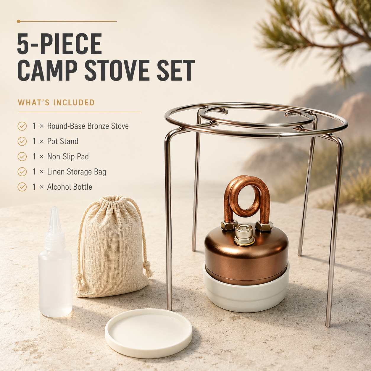 π₯ Self-Pressurized Alcohol Stove β Lightweight Aluminum & Copper Burner for Hiking, Survival & Camping ποΈβ¨