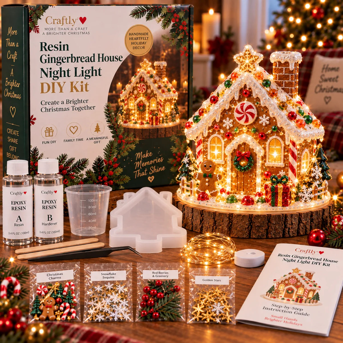 ๐ DIY Christmas Tree Night Light Kit โ ๐ Step-by-Step Guide Included