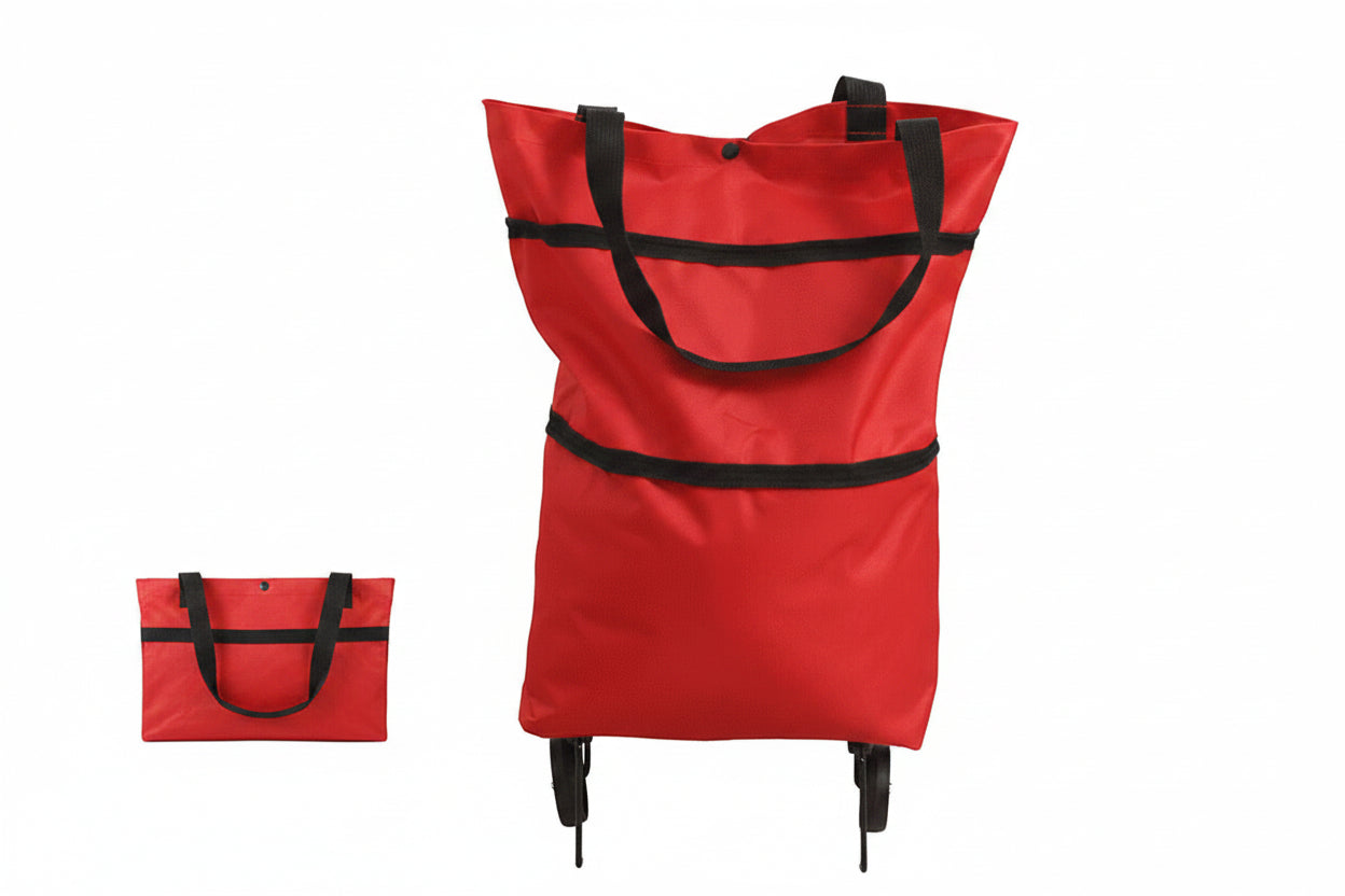 ๐ Foldable Grocery Cart Bag โ The Rolling Shopping Bag That Saves Your Back