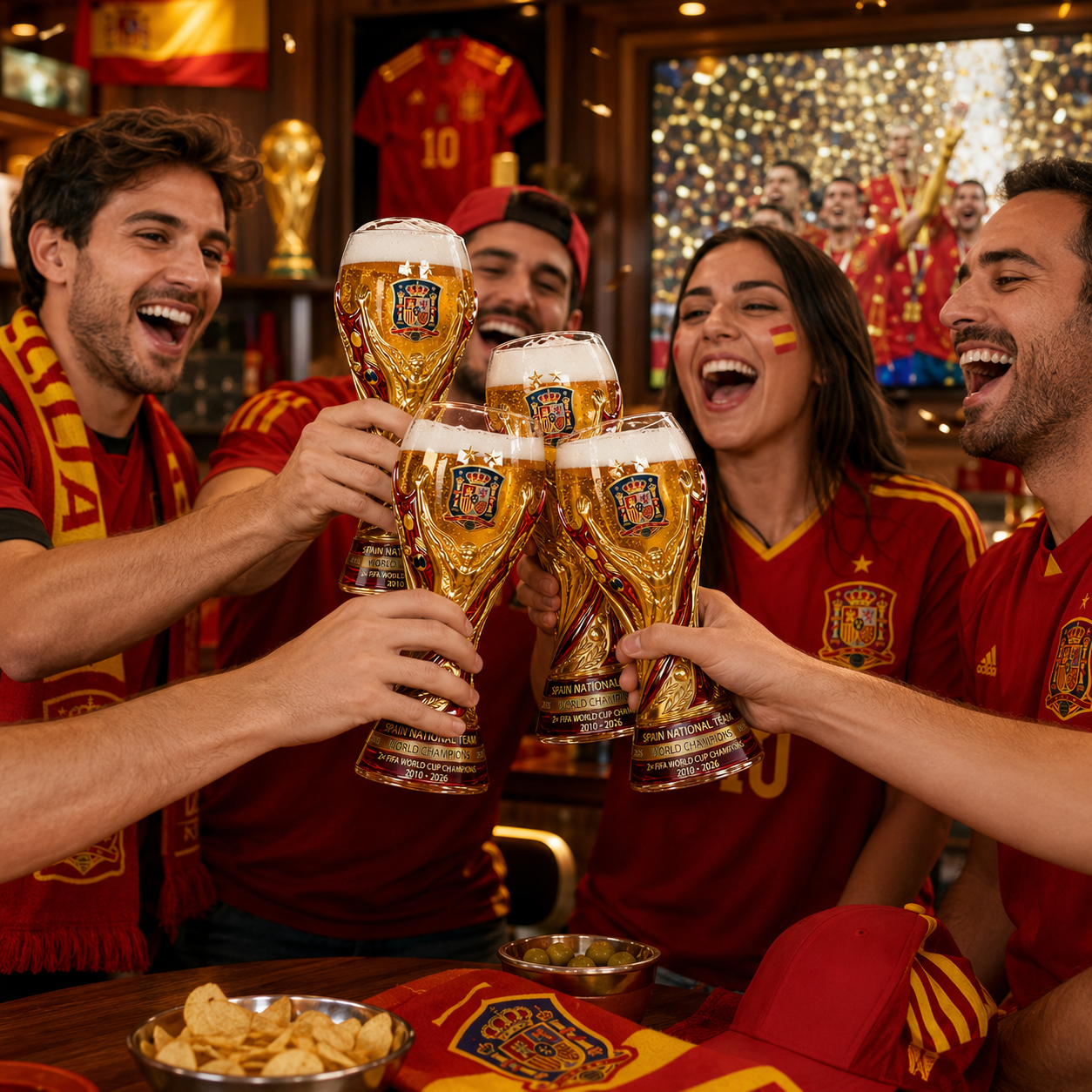 Spain 2026 World Cup Champion Commemorative Glass