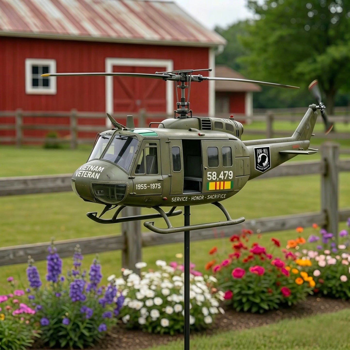 🔥LAST DAY 50% OFF🎁🎖️-Vietnam Veteran UH-1 Helicopter Wind Spinner- ✈️Buy 2 Free Shipping Today!