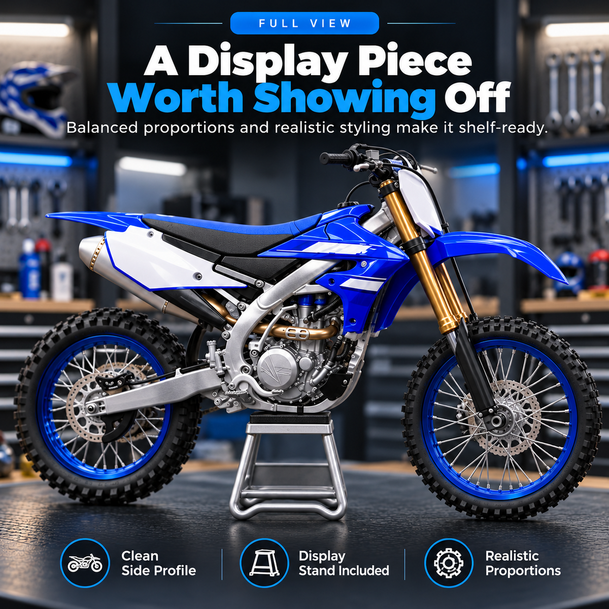 🏁 DIY Motocross Dirt Bike Model Kit – Build & Display 🏍️