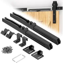 πͺ Barn Door Soft Close Kit β Hidden Anti-Slam Damper Hardware for 88β132 lb Flat Track Sliding Doors