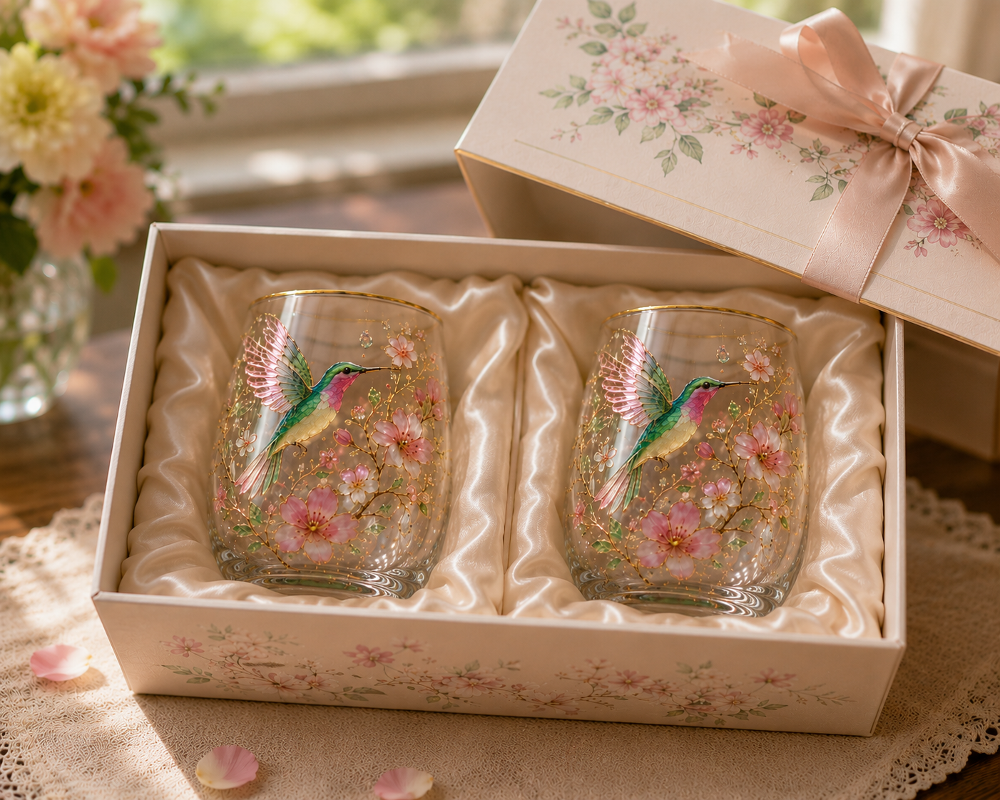 đ¸Limited Edition 2026 Hummingbird Morning Bliss Glass Tea Cupâ