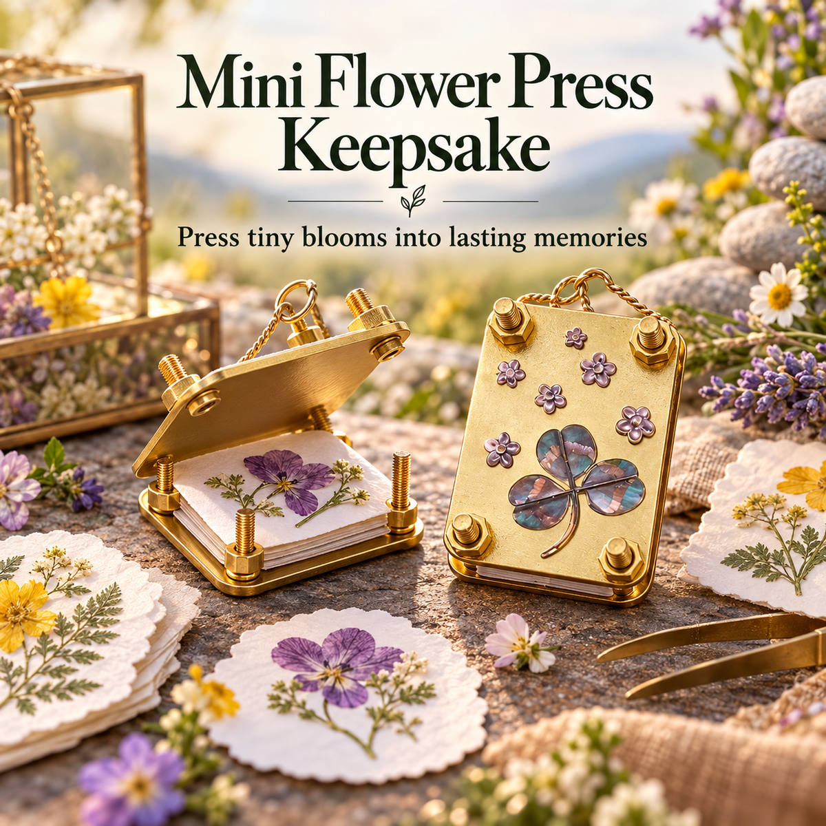 ๐ธ 50% OFF Pocket-Sized Mini Flower Press โ Preserve Tiny Blooms & Nature Memories ๐ฟ