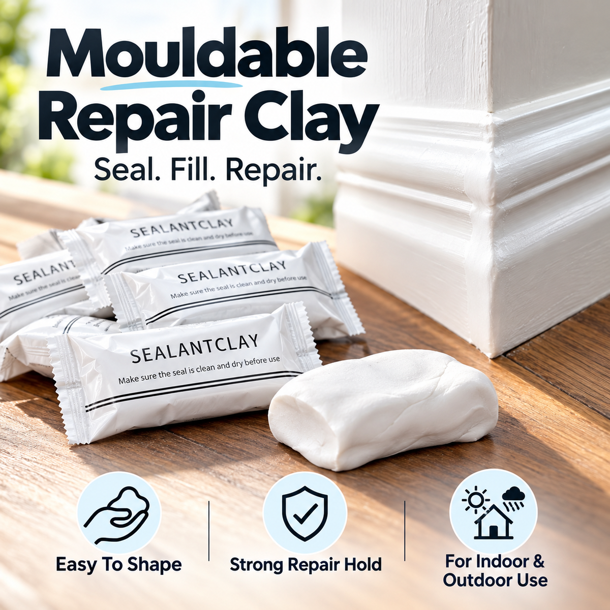 🏠 50% OFF Multi-Surface Repair Clay – Easy Fixes for Wood, Walls, Trim & Brick 🔧