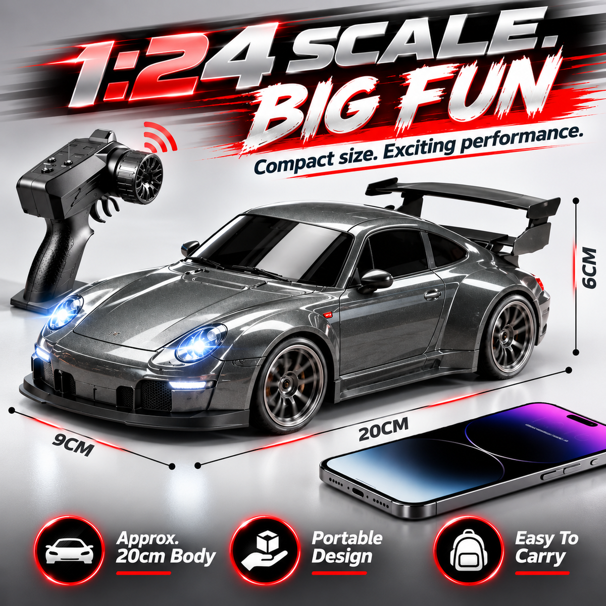 π 50% OFF 2.4GHz RC Drift Car For Kids β High Speed Remote Control Racing Fun Toy