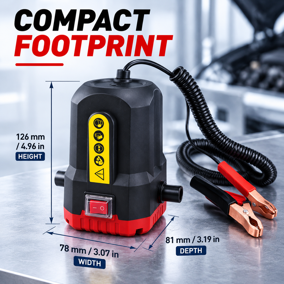 🔧 Portable 12V Electric Oil Transfer Pump Kit