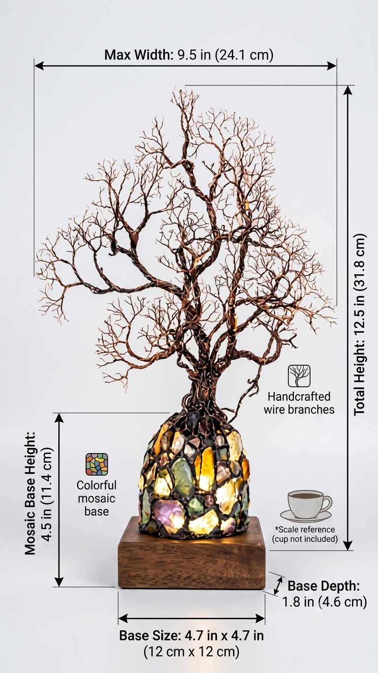 ✨ Healing Crystal Tree Lamp, Attract Positive Energy & Calm Your Home Space