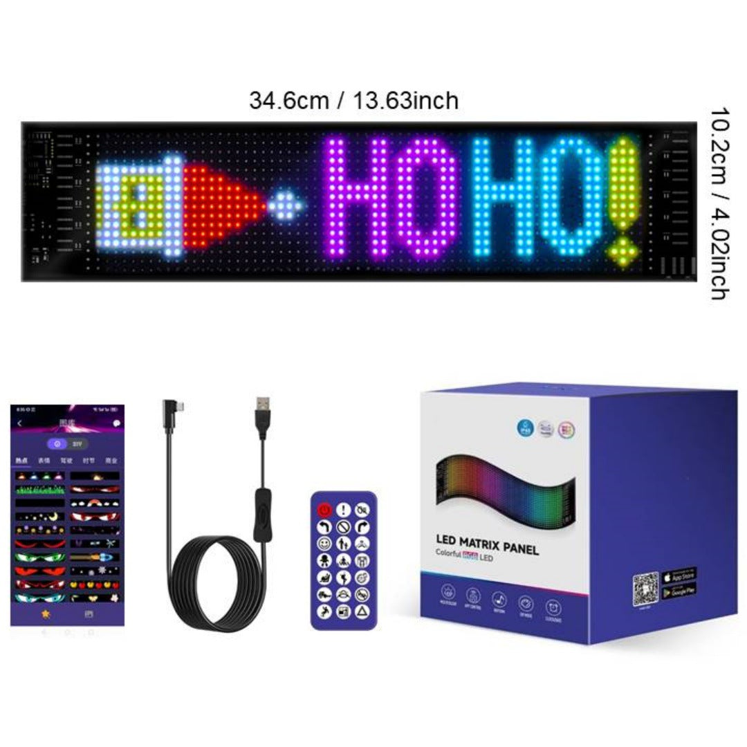 π Smart LED Pixel Car Display β Custom Text, Colors & Animations