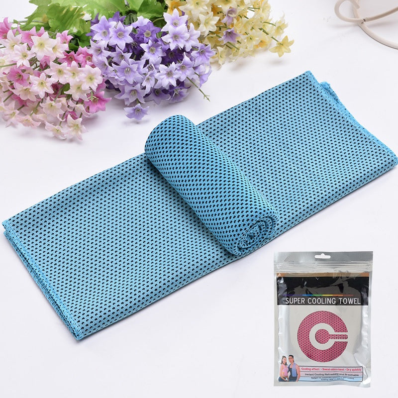 ❄️ Instant Cooling Towel – Lightweight Super Absorbent Towel for Sports, Travel & Outdoor Heat Relief