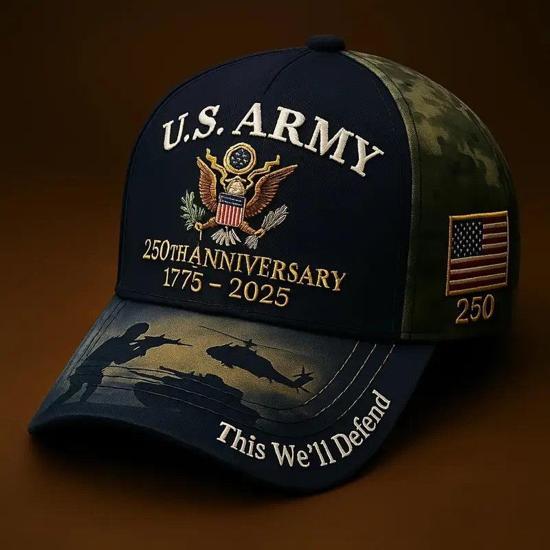 🔥 Father’s Hot Day Sale - ❤️ U.S. Army 250th Anniversary Commemorative Embroidered Cap 🇺🇸