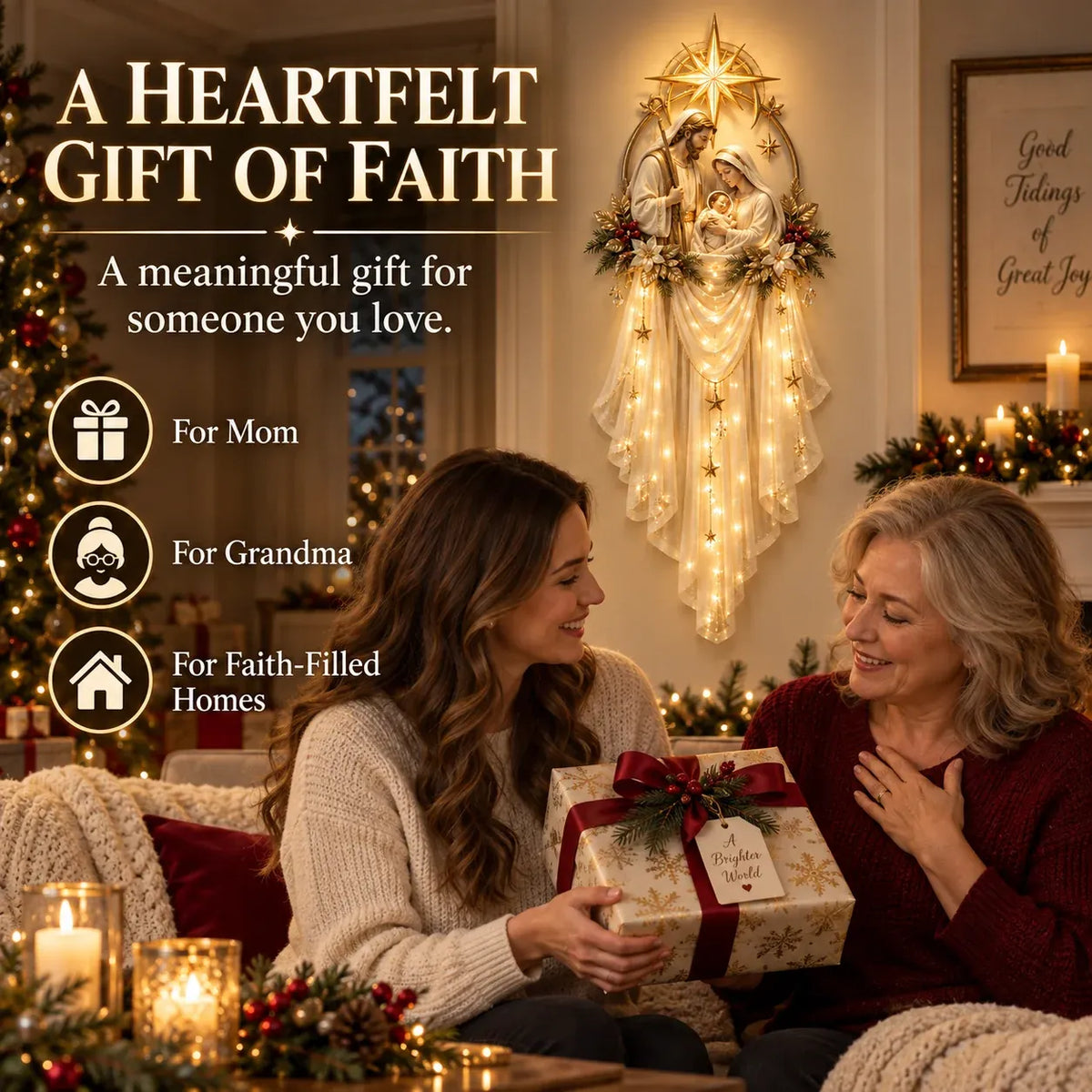 š 49% OFF Today | Holy Family Star Veil⢠ā Meaningful Christmas Wall Decor