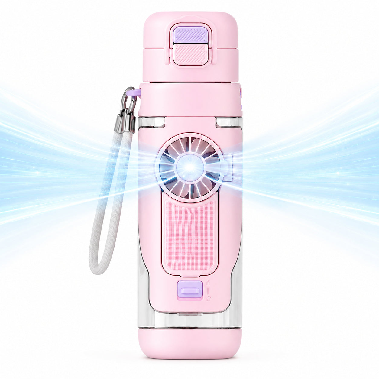 💨Spray Fan Cup – 2-in-1 Cooling Fan & Double Drink Cup