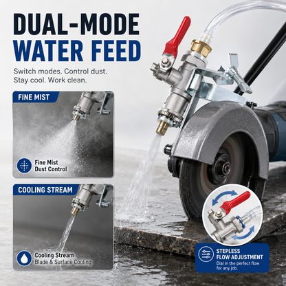 💦 Angle Grinder Dust Control Water Sprayer – Adjustable Wet Cutting Attachment for Cleaner Grinding & Cutting 🛠️
