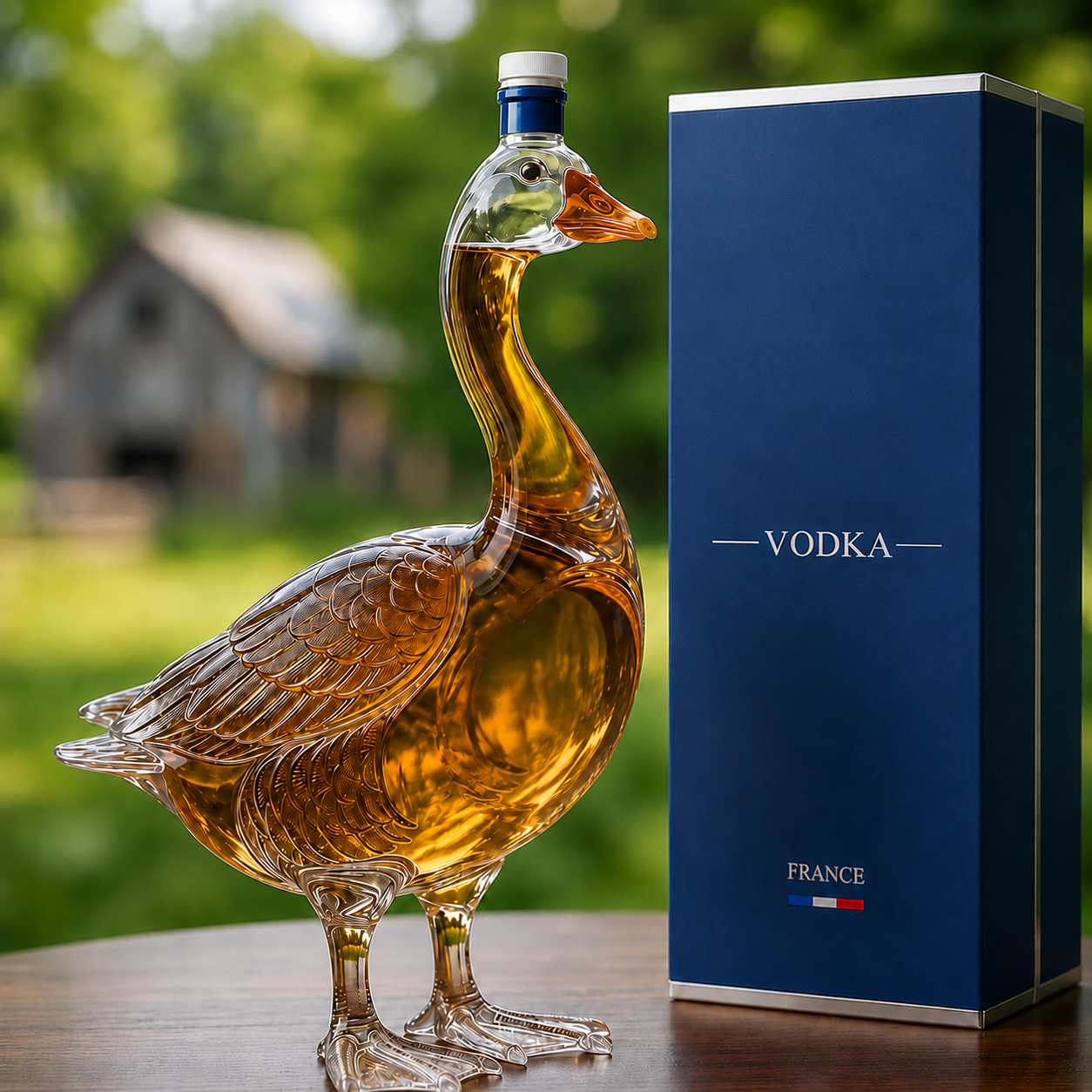 30th Anniversary 3D SculptedVodka Bottle🦢