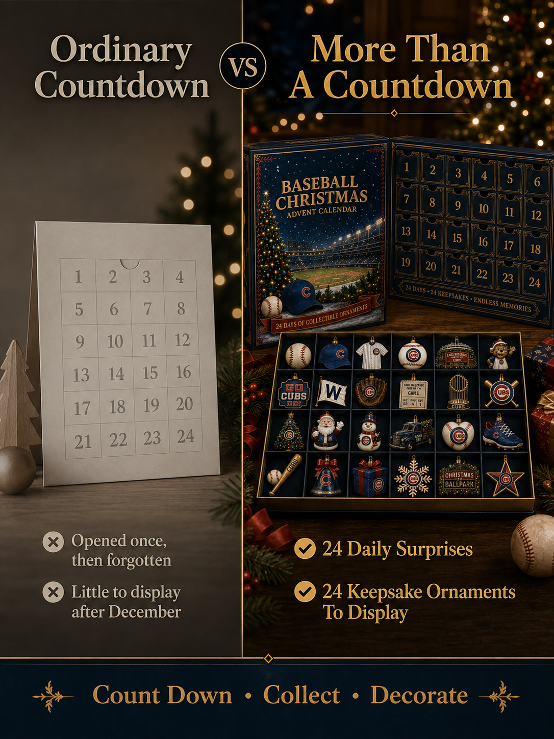 ⚾Baseball Christmas Advent Calendar