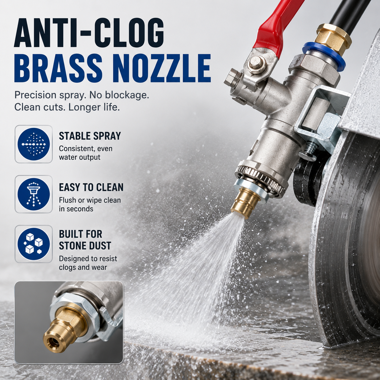 💦 Angle Grinder Dust Control Water Sprayer – Adjustable Wet Cutting Attachment for Cleaner Grinding & Cutting 🛠️