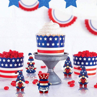 Patriotic gnome figurine, July 4th gift
