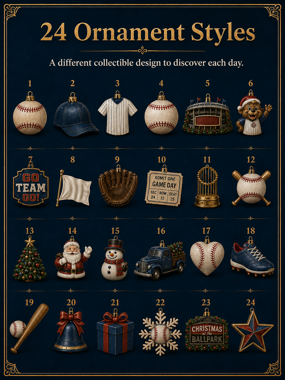 ⚾Baseball Christmas Advent Calendar
