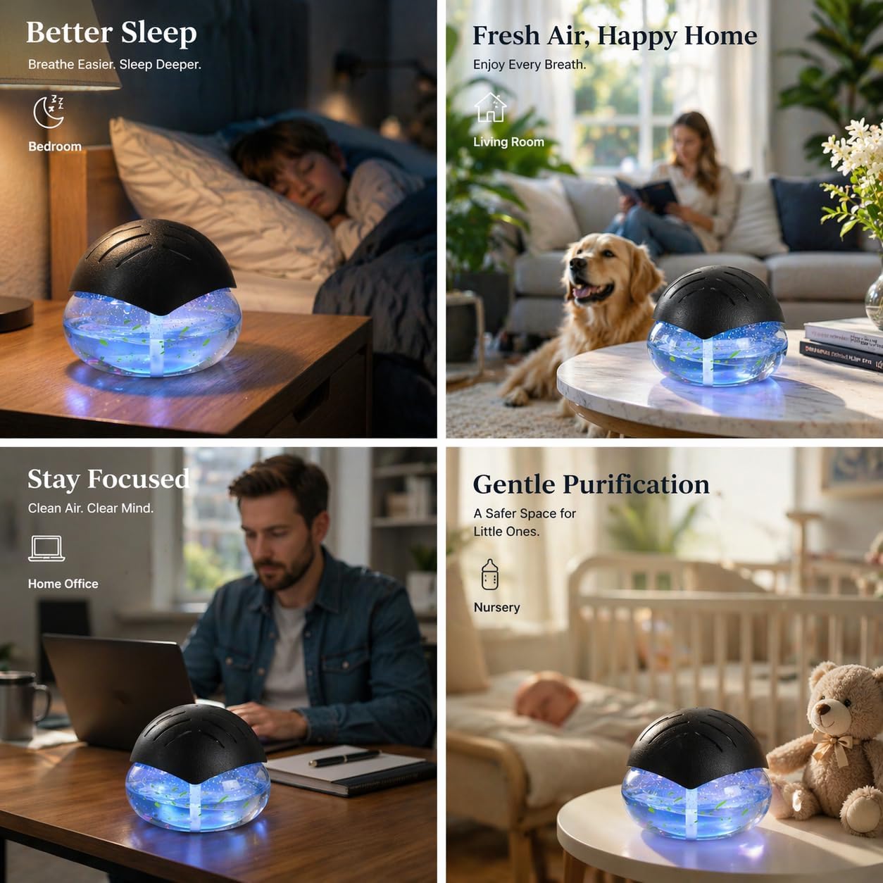 Air Purifier & Aromatherapy Diffuser