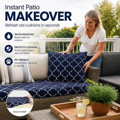 Outdoor Patio Sofa Cushion Covers 🛋️