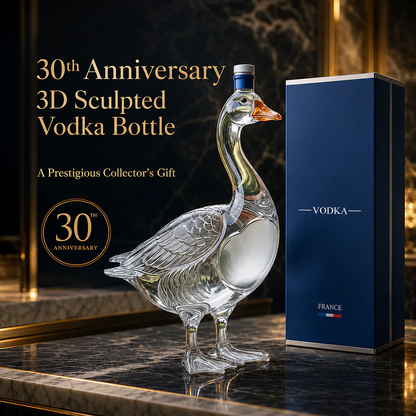 30th Anniversary 3D SculptedVodka Bottle🦢