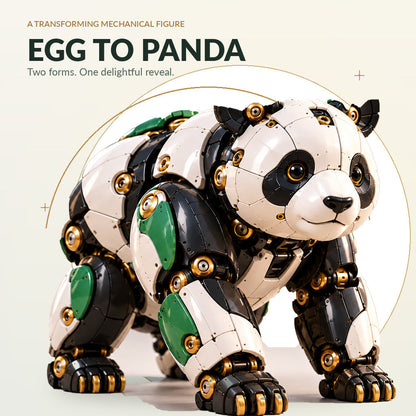 🐼 Egg-to-Panda Transforming Mechanical Figure – 2-in-1 Collectible Toy