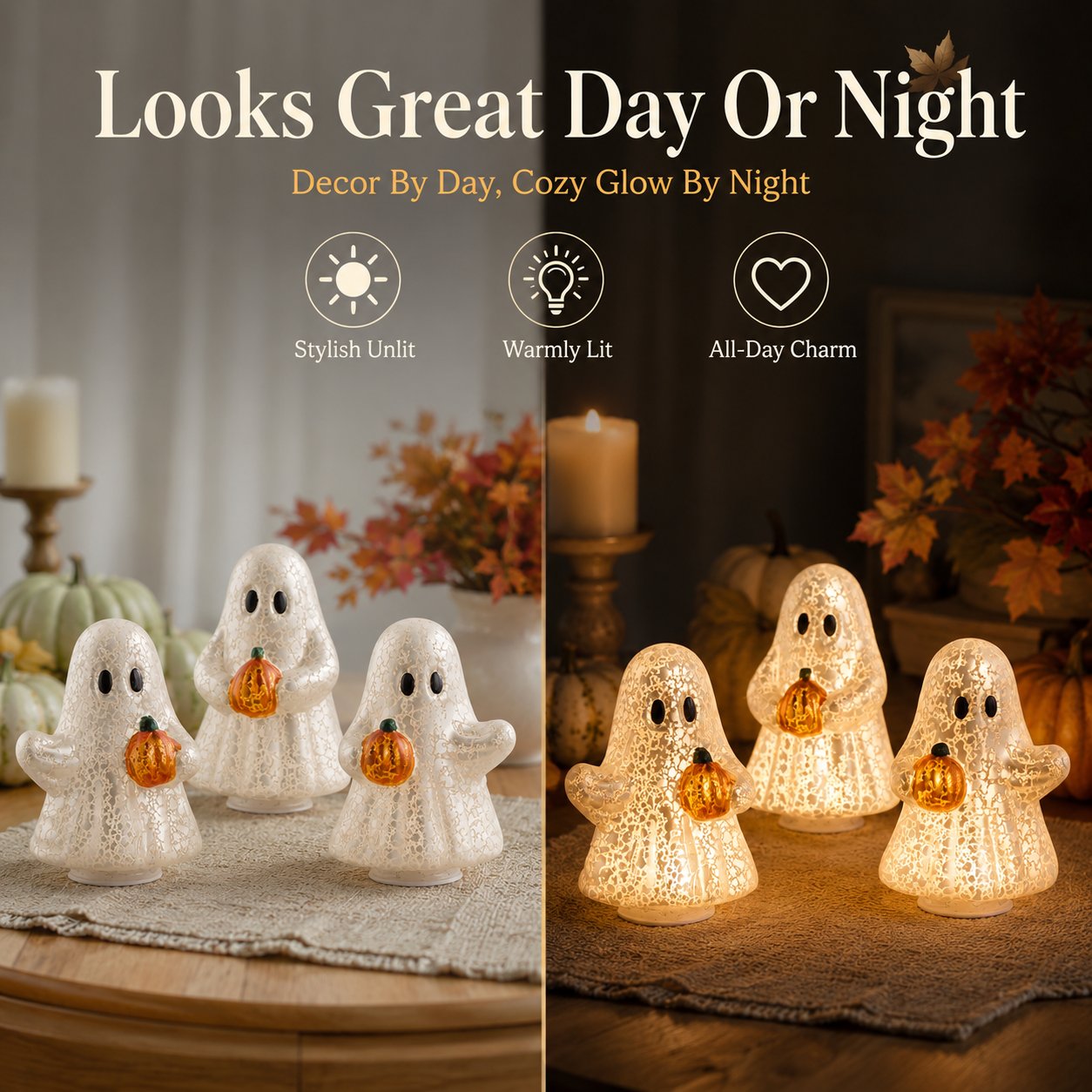 Beleuchtetes Halloween-Geisterfiguren-Set👻🏡