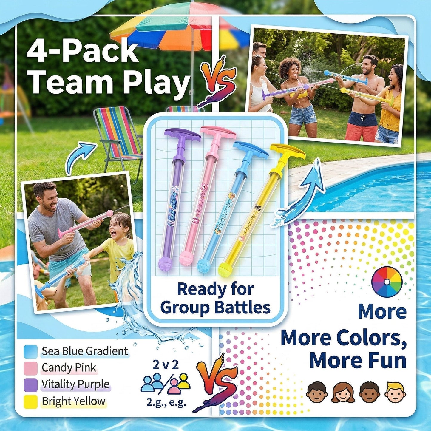 🎆💦Outdoor Water Spray Toy – The Ultimate 360° Dreamy Spray for Summer Spectacles