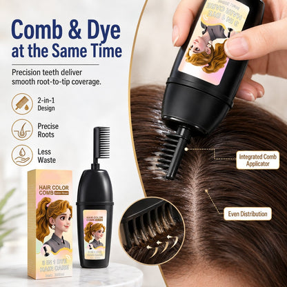 🔥LAST DAY 49% OFF -3-in-1 Instant Hair Color Comb