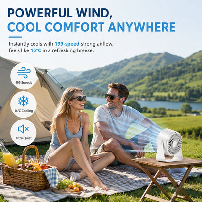 🏆80K+ SOLD🥇2026 SUMMER 49% OFF🔥Rechargeable Ice Misting Silent Cooling Fan