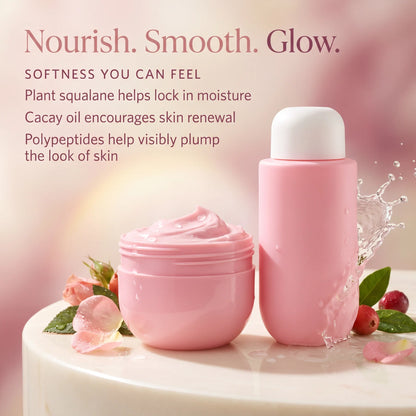 ✨3-Piece Travel Body Care Set – Body Wash, Moisturizing Cream & Perfume Mist