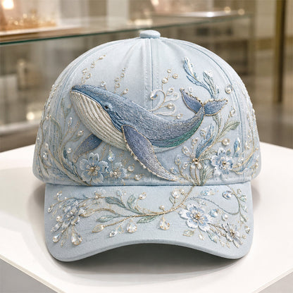 ✨The Perfect Ocean Lover Gift – 🌊 3D Ocean Creatures Embroidery Cap