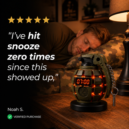 Grenade Alarm Clock