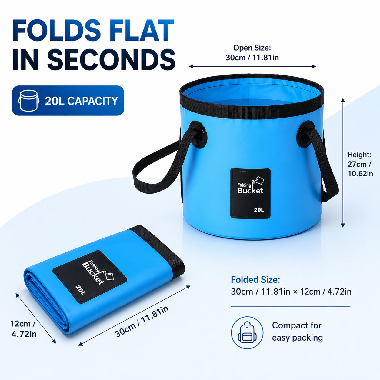 Portable Folding Water Storage Bucket🚰Your Go‐Anywhere Water Companion!!!