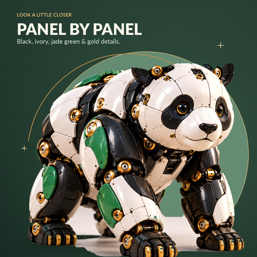 🐼 Egg-to-Panda Transforming Mechanical Figure – 2-in-1 Collectible Toy