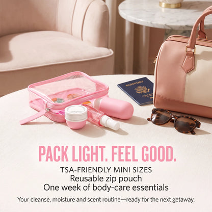 ✨3-Piece Travel Body Care Set – Body Wash, Moisturizing Cream & Perfume Mist