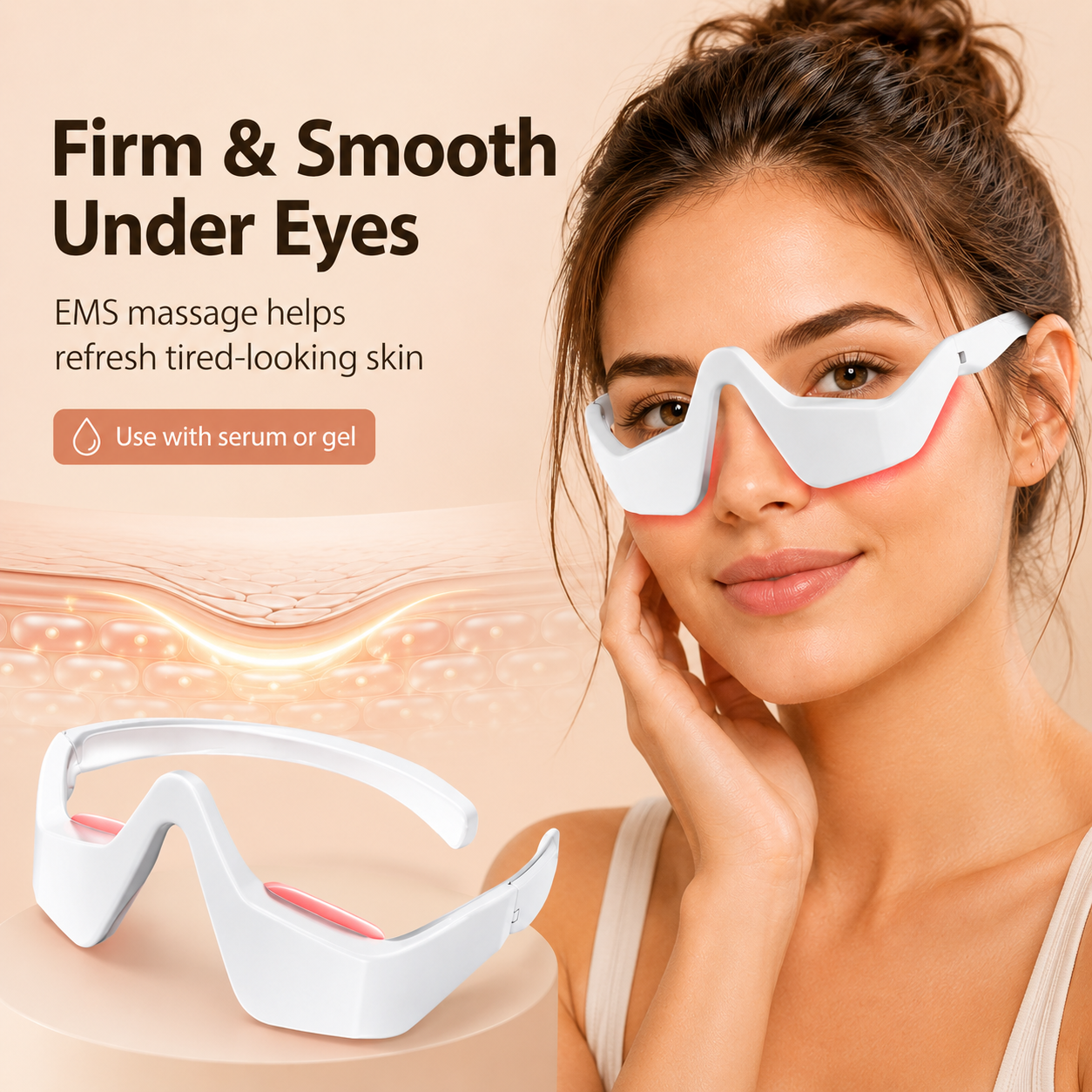 ✨ Under Eye Red Light Therapy Device – Restore Bright, Refreshed-Looking Eyes