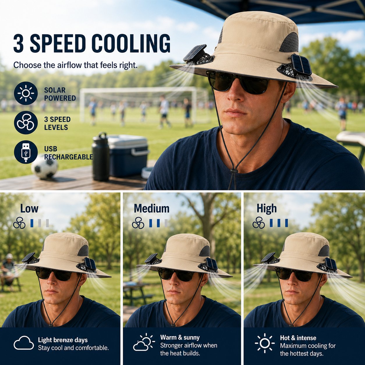 ☀️ Solar Fan Cooling Hat|Solar Powered Summer Cooling Hat
