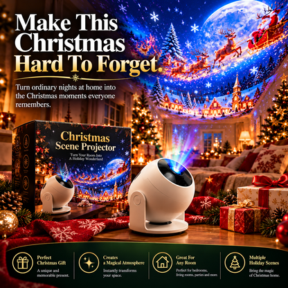 🎄 Christmas Projector Light – Indoor Holiday Projection Lamp for Walls & Ceilings