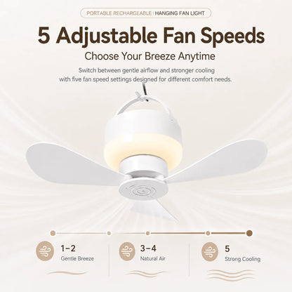 Portable Camping Light – Rechargeable and Hangable for Outdoor Use