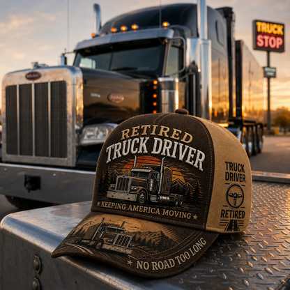 💥LAST DAY 49% OFF -🚛 RETIRED TRUCK DRIVER CAP