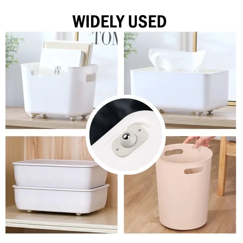 🔥 Hot Sale 🛒 8-Pack Self-Adhesive Mini Caster Wheels 🔄 360° Rotating | 💪 Durable Strong Load | 🔇 Low-Noise Mini Furniture Wheels