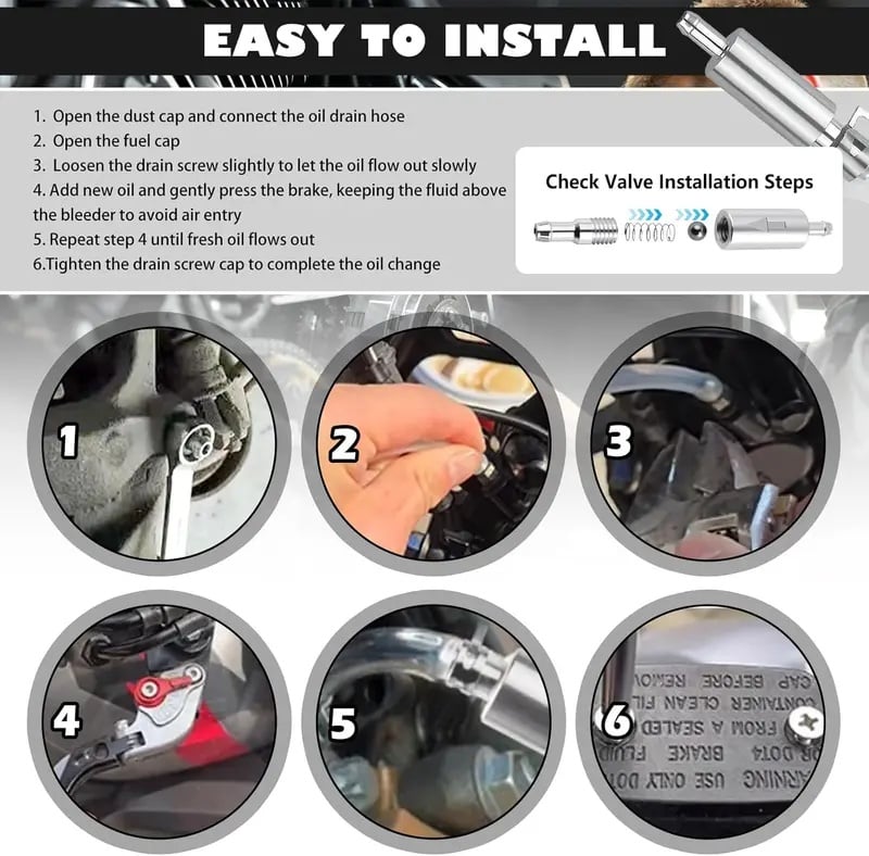 ⭐Car Brake Bleeder Hose Kit