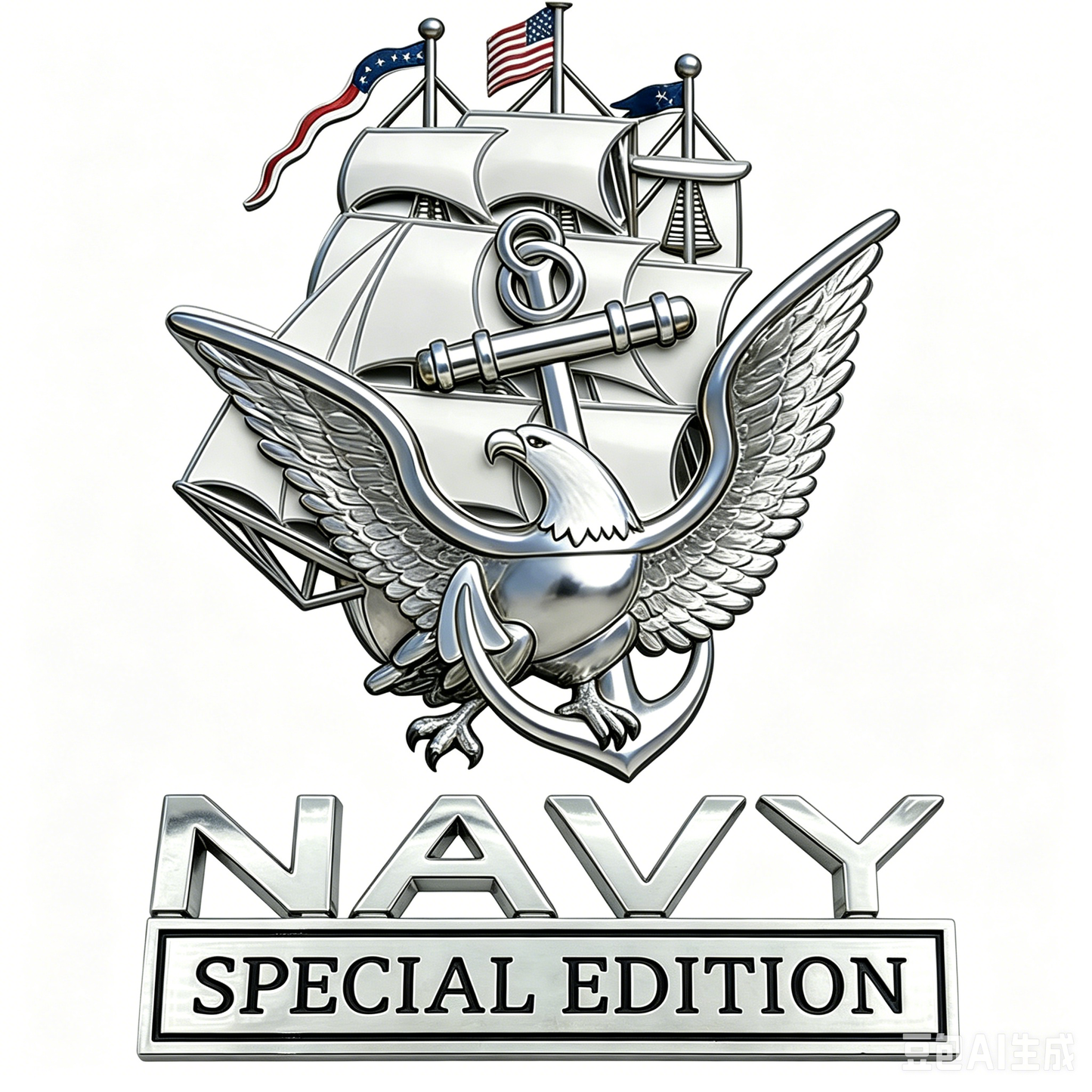 U.S. Navy Special Edition Metal Vehicle Badge, 🔥Buy 2 FREE SHIPPING