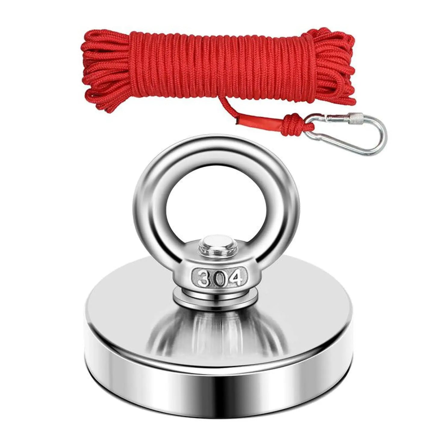 🧲 Heavy Duty Fishing Magnet – Strong Retrieval Magnet with Countersunk Eyebolt